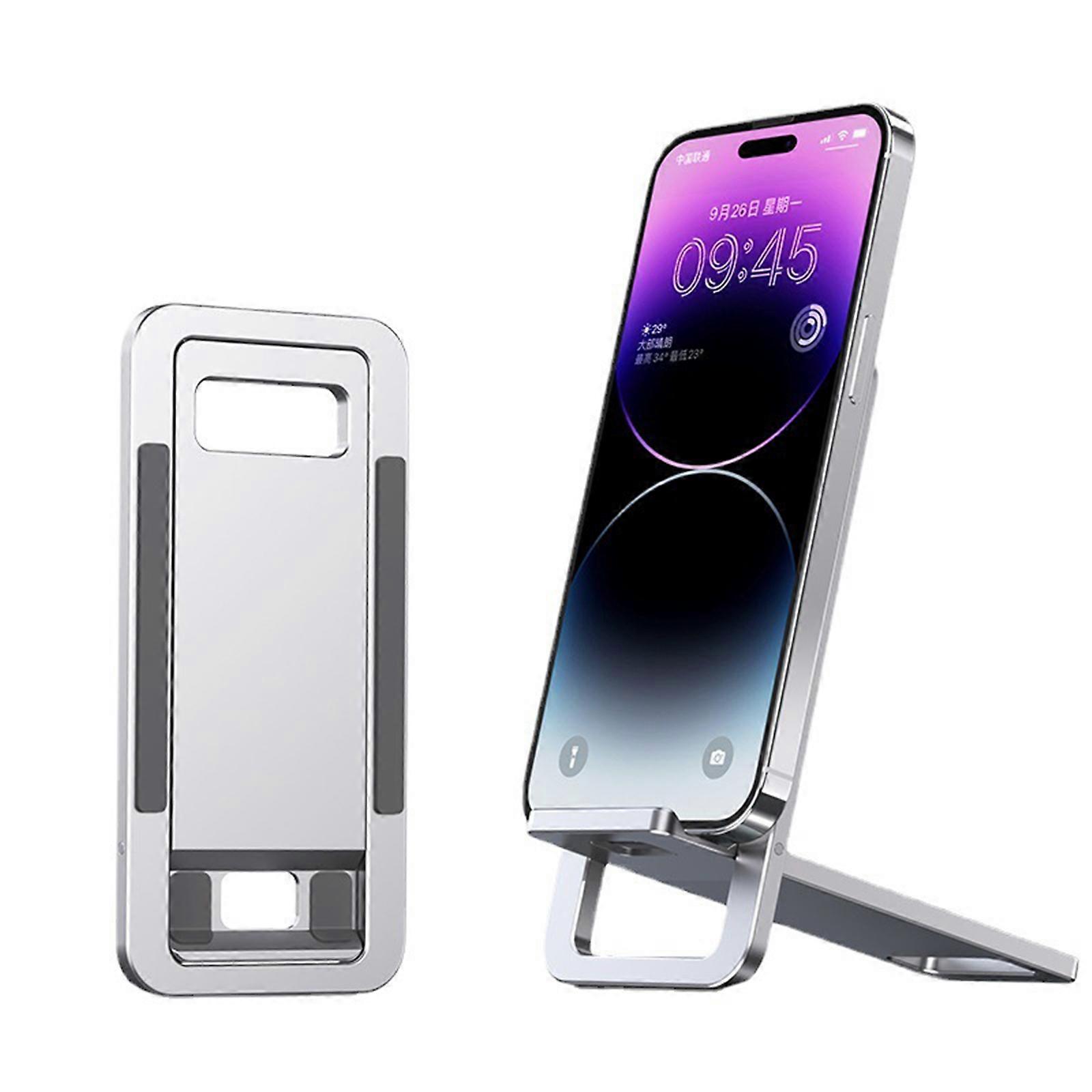 Universal Holder Tablet Stands Mobile Smartphone Support Tablet Desk Desktop Portable Adjustable TabletCell Phone Holder  Silver