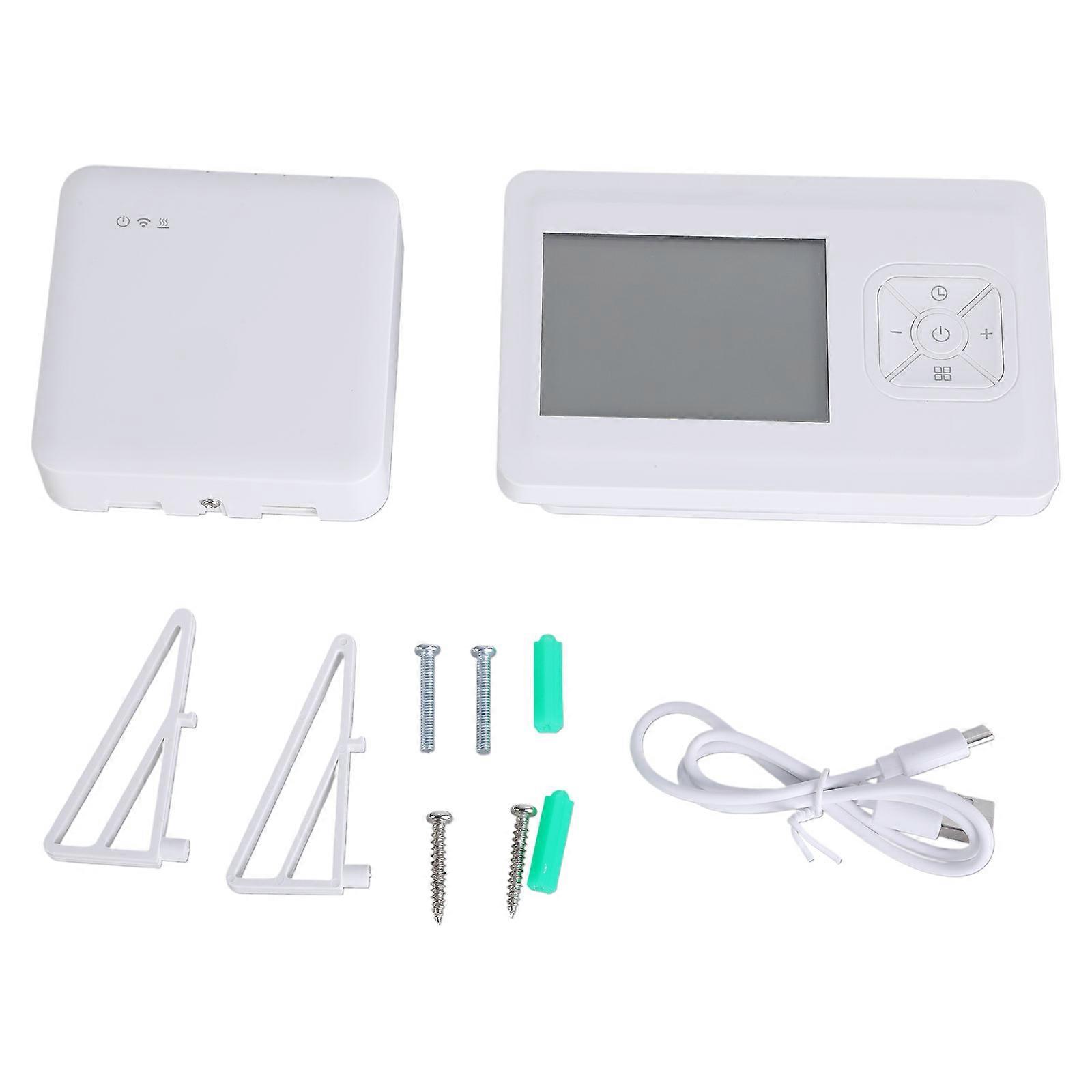 Smart Thermostat LED Screen WiFi Programmable Temperature Controller for Electric Heating Save Energy Electric Heating Multicolor