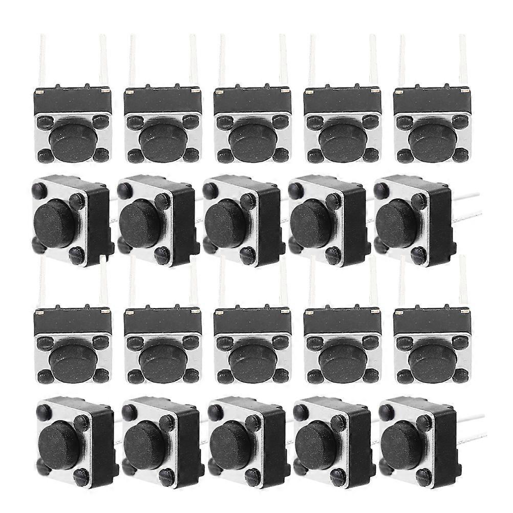 100Pcs Plastic Tactile Momentary Push Buttons Toy Push Button For Breadboard Pcb