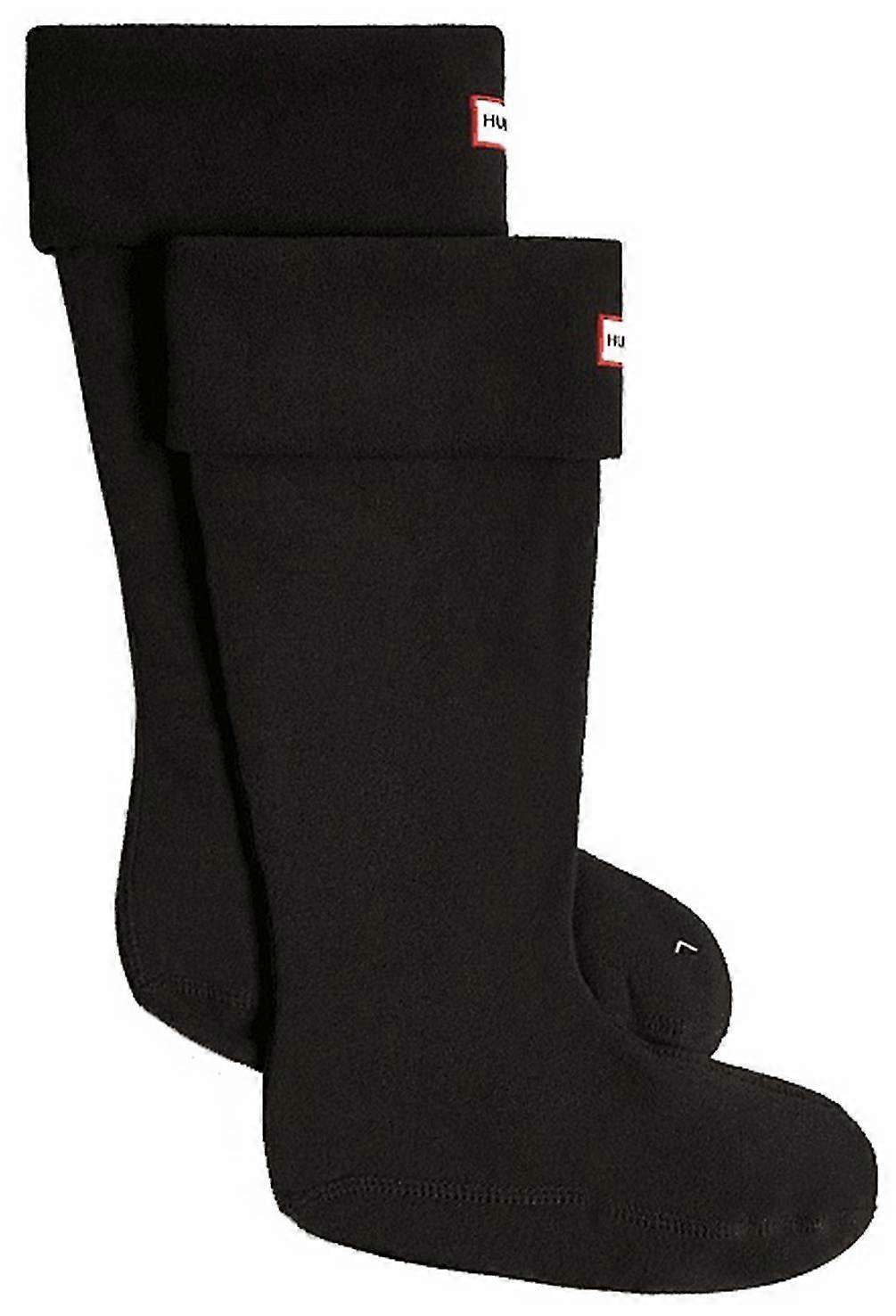 Hunter Recycled Fleece Tall Boot Socks - Black