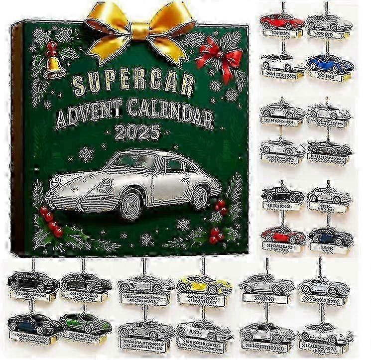 Ημερολόγιο Blind Box για τους λάτρεις των Supercar - Κρεμαστή διακόσμηση χριστουγεννιάτικου δέντρου