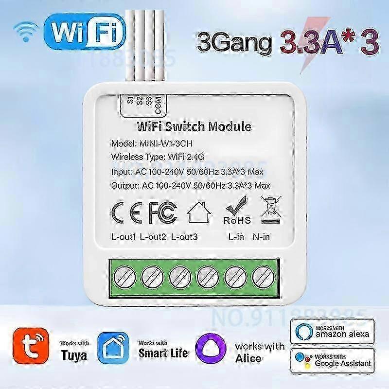 w Tuya Wifi Zigbee 3.0 DIY Mini Switch Smart Life Timing Wireless Control Relay Automation Breaker