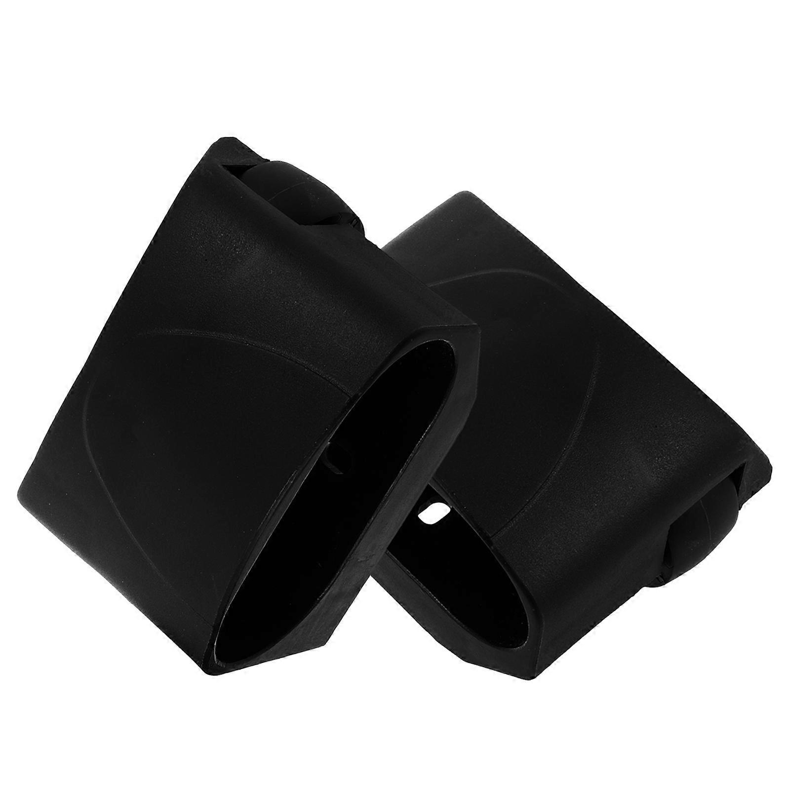 Exercise Bike Foot Covers for Noise Reduction with 1Pair Plastic End Caps