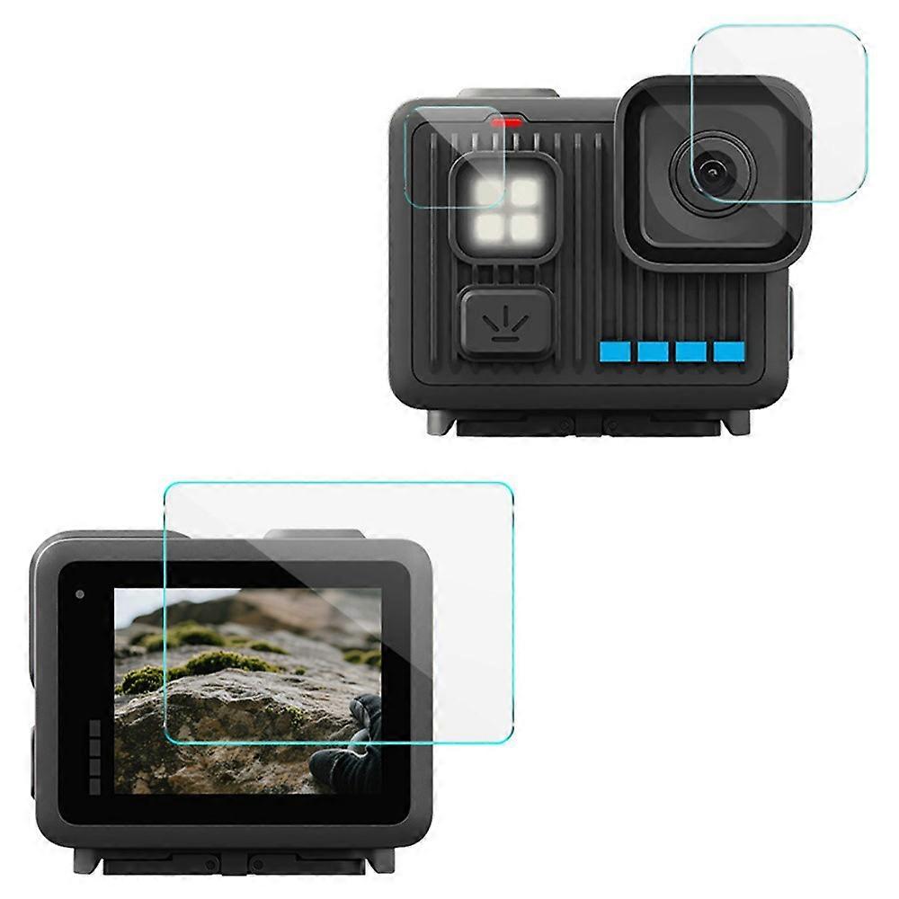 IMAK Compatible For GoPro LIT Hero Camera Tempered Glass Screen Protector + Lens Protector Kit