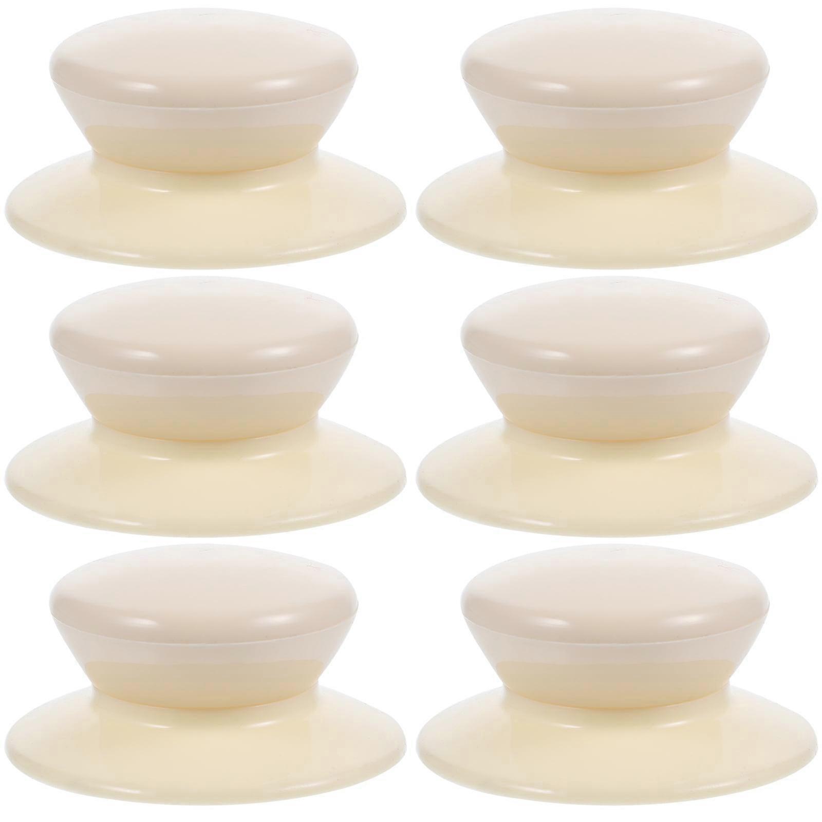 6 Pcs Universal Lids Casserole Kettle Cover Knob Plastic Cap Replaceable