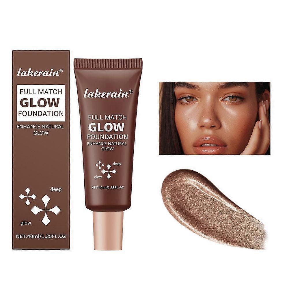 Lakerain Glow Foundation Liquid Highlighter 40ml Wear Alone or Mix With Foundation For Face And Body Glow