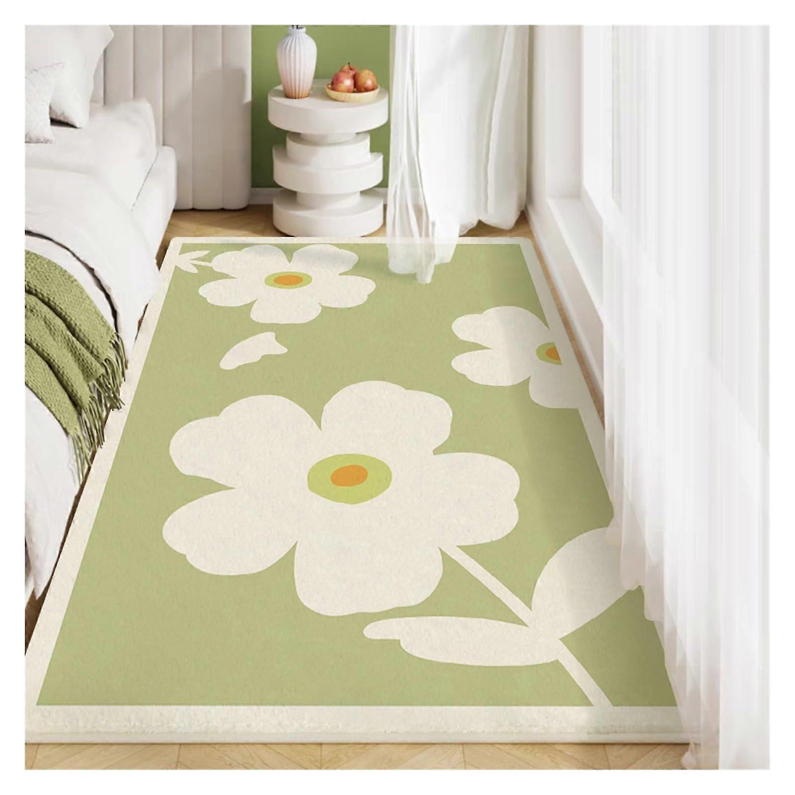 Area Rug Soft Velvet Anti Slip Bedroom Carpet Easy Clean Anime Design for Living Room 180x60cm