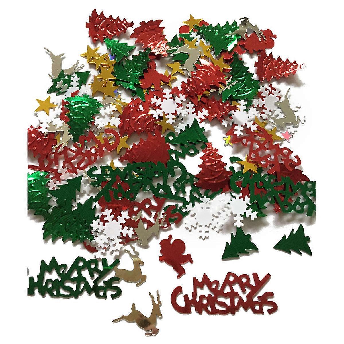 Table Confetti Merry Christmas Table Confetti for Decoration Assorted Color
