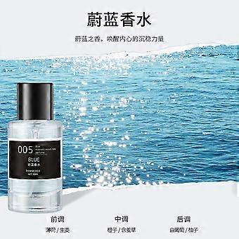50 ml Azure Round Glass Floral Original Woman Parfyme EDP for Men Unisex Langvarig Woody Fresh Cologne Frankrike Duft