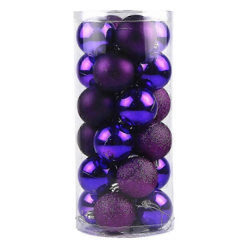 24 Bolas de Navidad En Un Cubo 6cm f74