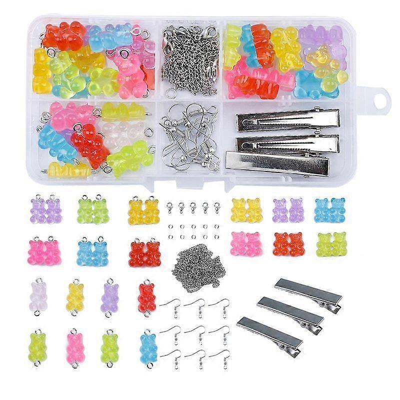 Luxora Diy Boxed Resin Bear Jewelry Accessory Set