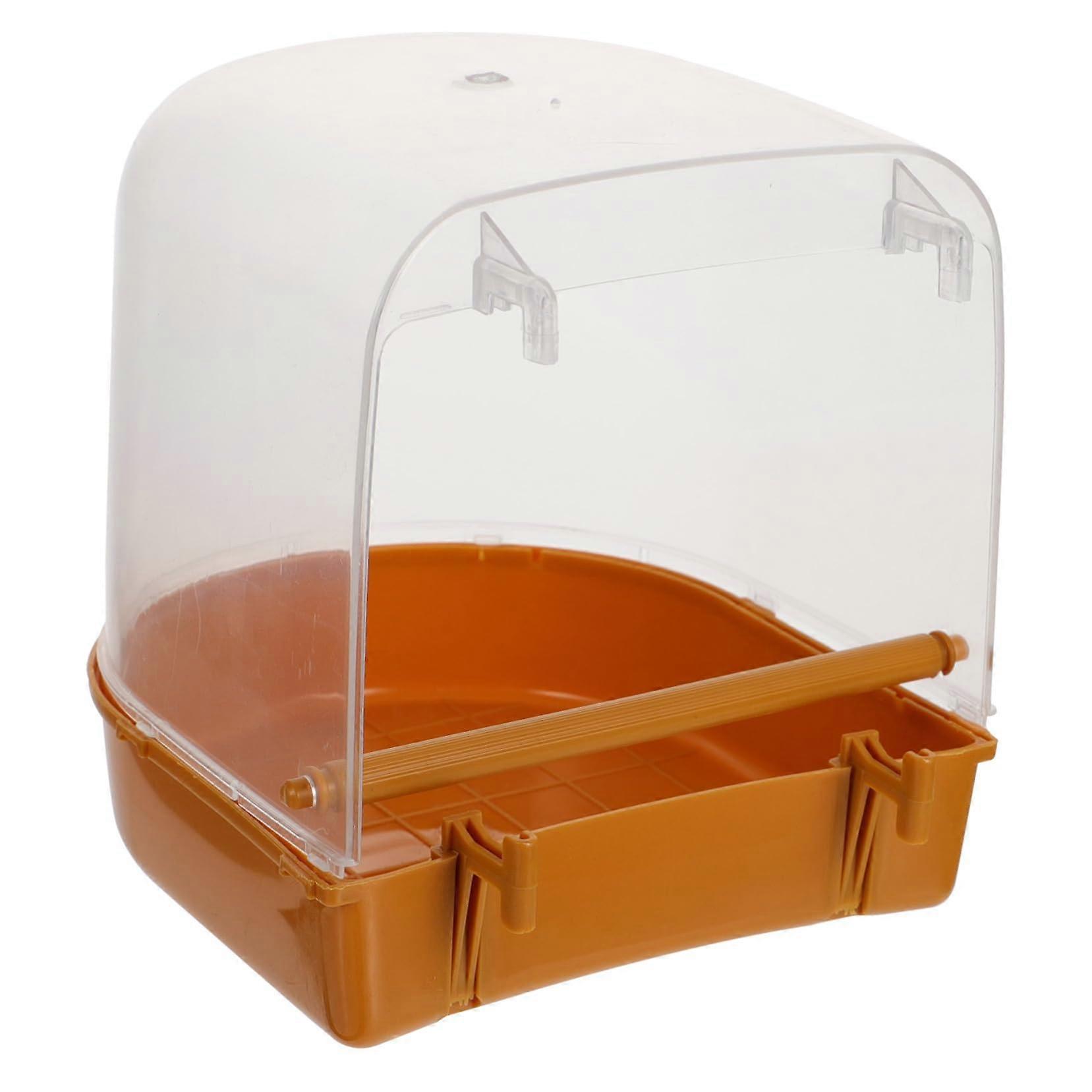 Bird Bath for Parrots and Cockatiels Hanging EcoFriendly Basin with Water Injector Easy Clean