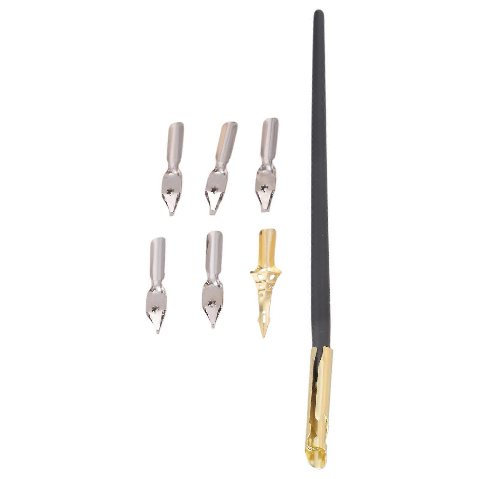 Calligraphy Drawing Dip Ink Nib Pen Set Signature Writing Antique Elegant Gifts Multicolor