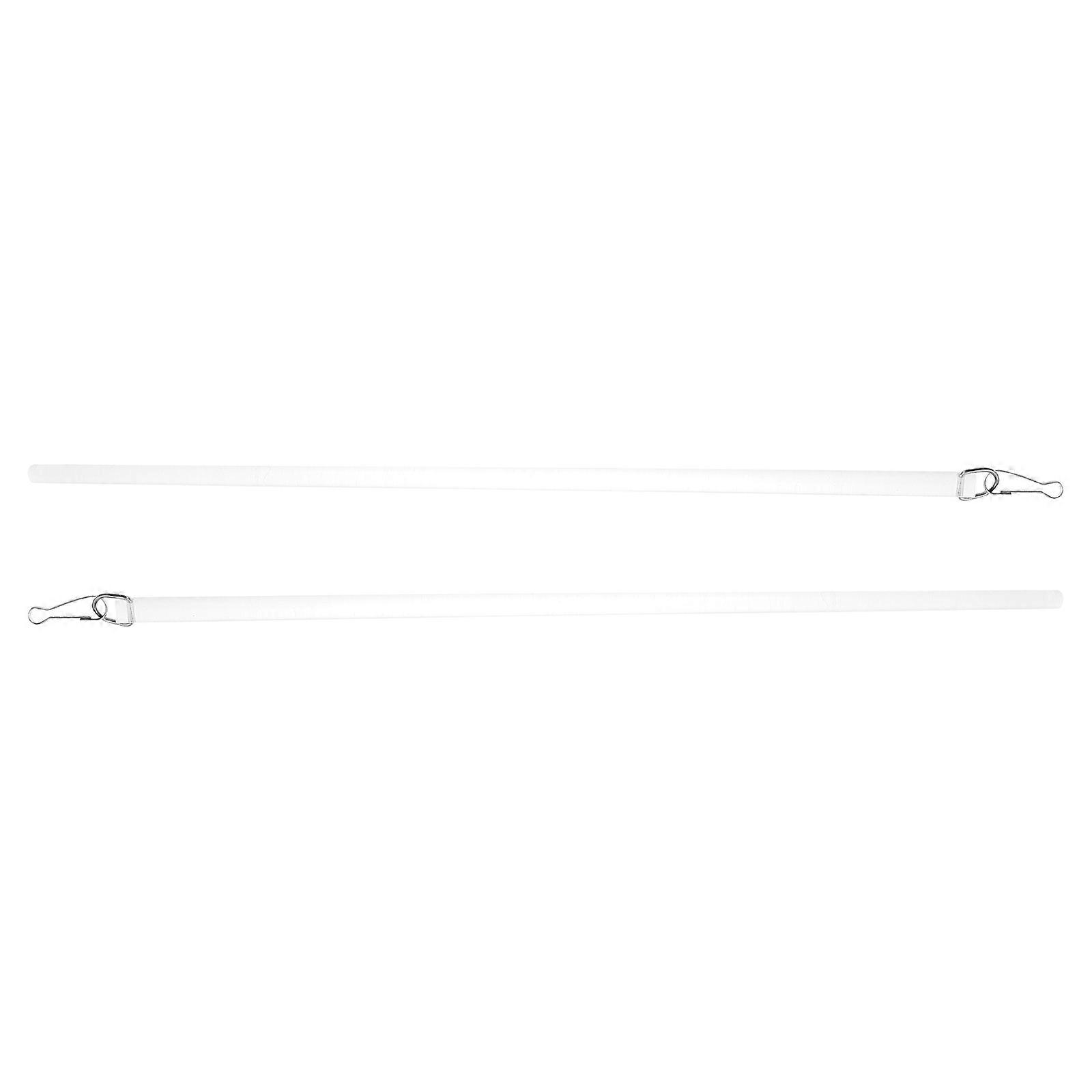 Acrylic Curtain Pull Rod for Curtain Window Opener 2Pcs White Set