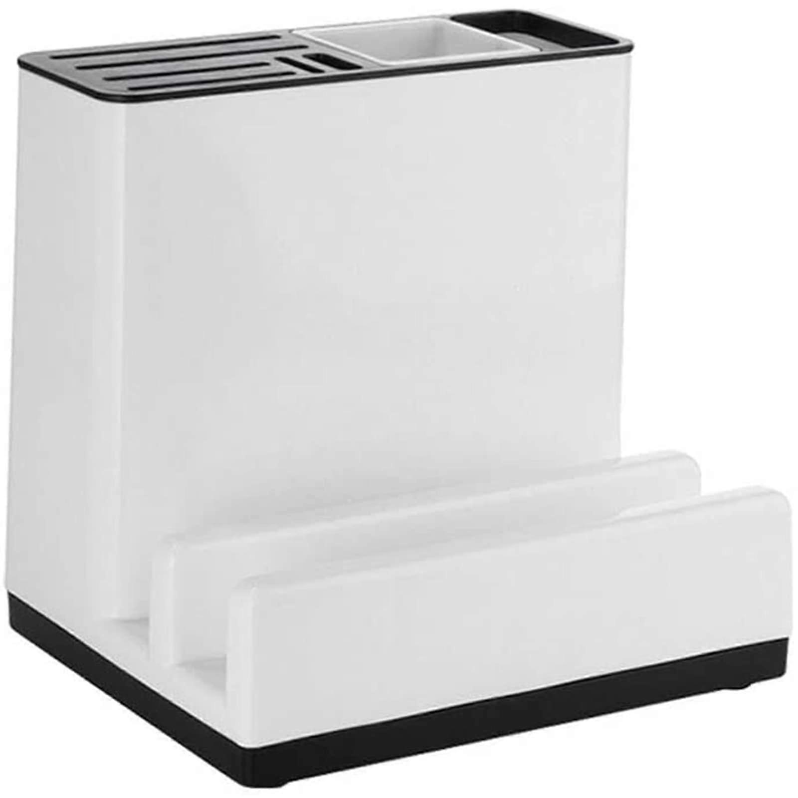 Universal Kitchen Knife Holder with Separate Compartments and Removable EasyClean PP Knife Block