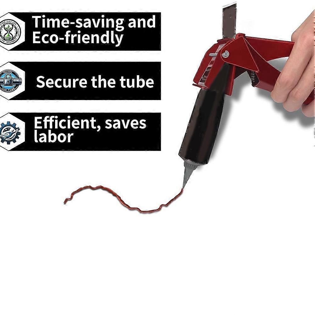 Liquid Glue Extrusion Tool Silicone Extrusion Tool Dispenser Squeezes Tool Easy Control Silicone Extrusion Tools Red