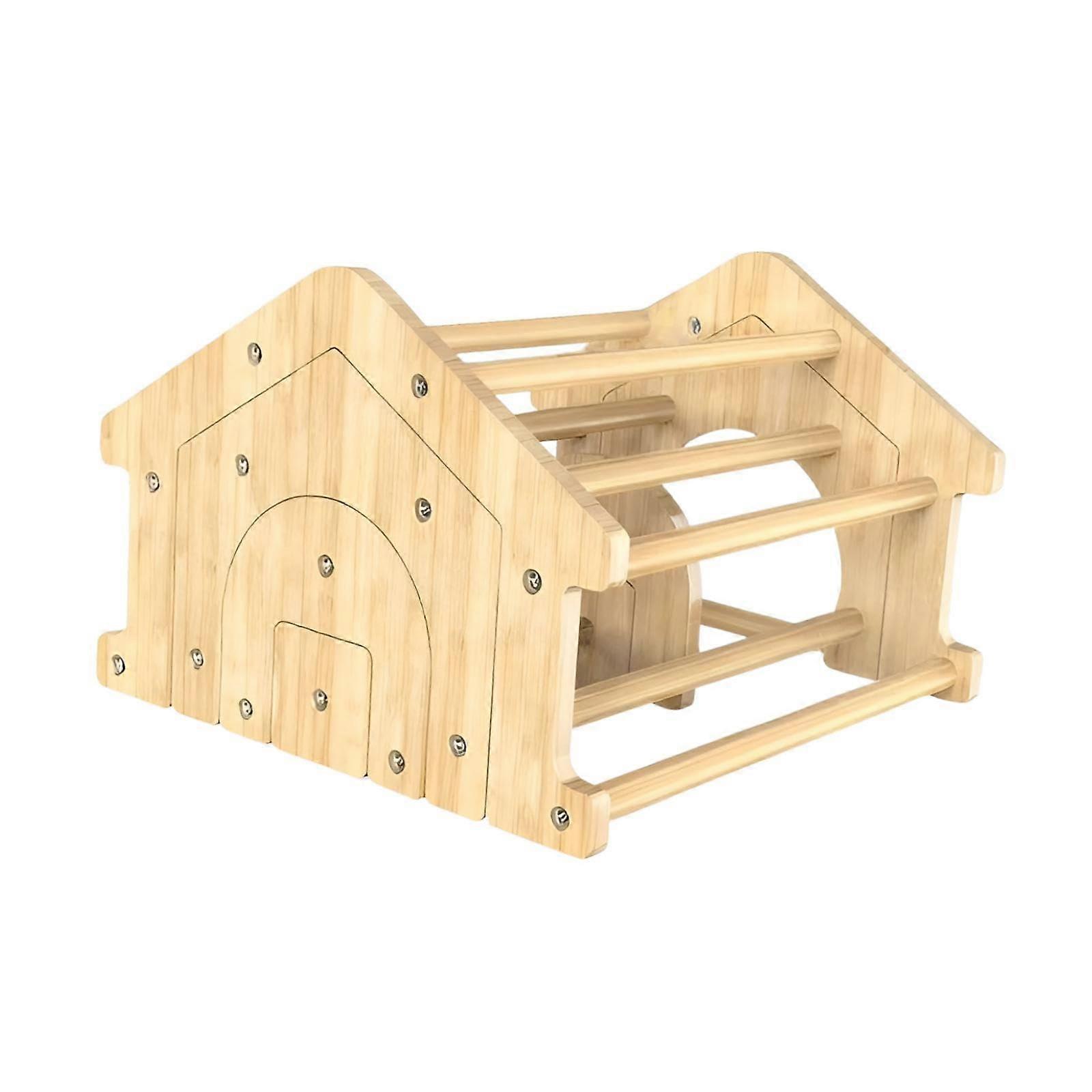 Chicken Perch Durable Wooden Roosting Bar for Coop Backyard Hens Easy Assembly 12.8x10.83x7.68in