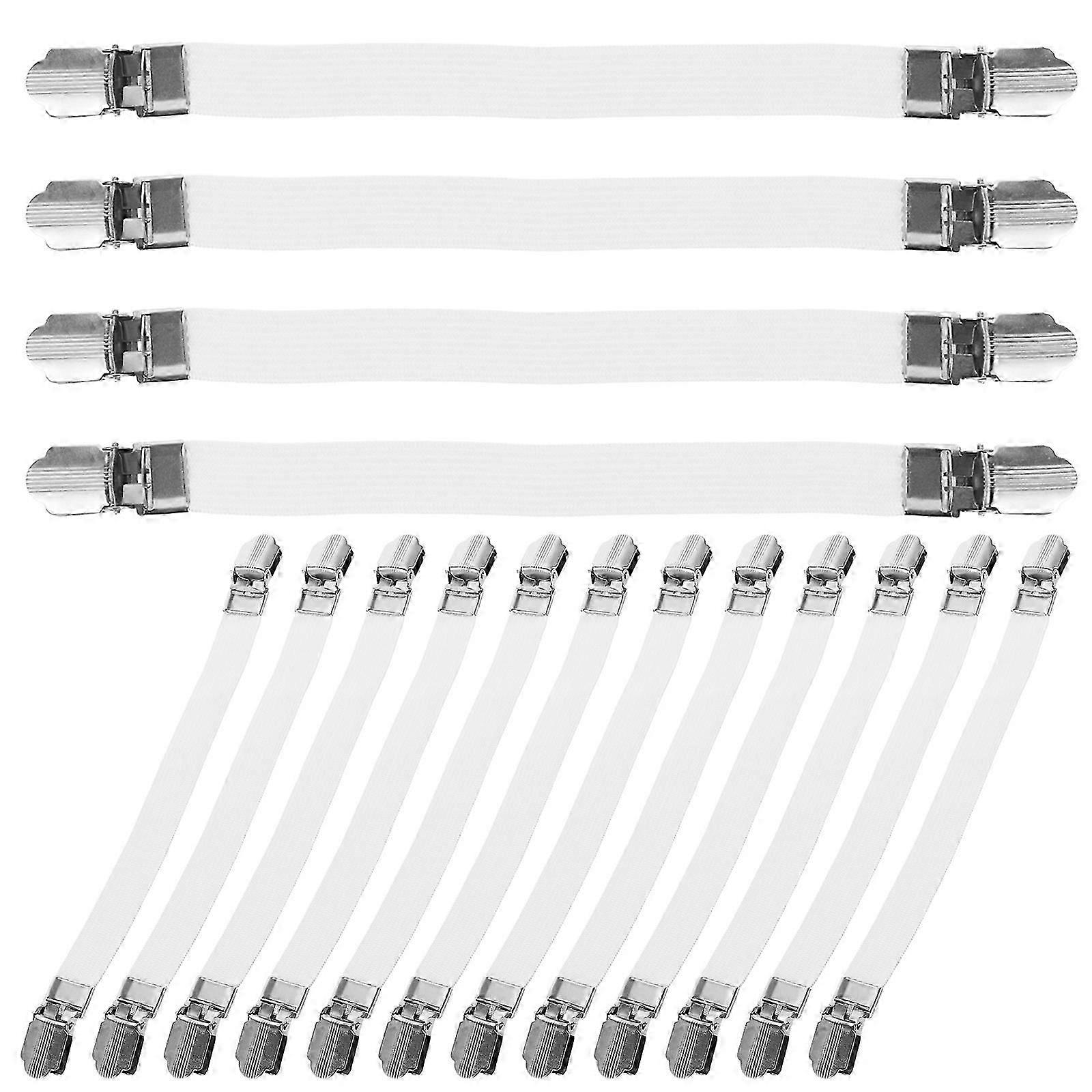 Adjustable Ironing Board Cover Clips Set, 16Pcs, for Secure and Flat Cover