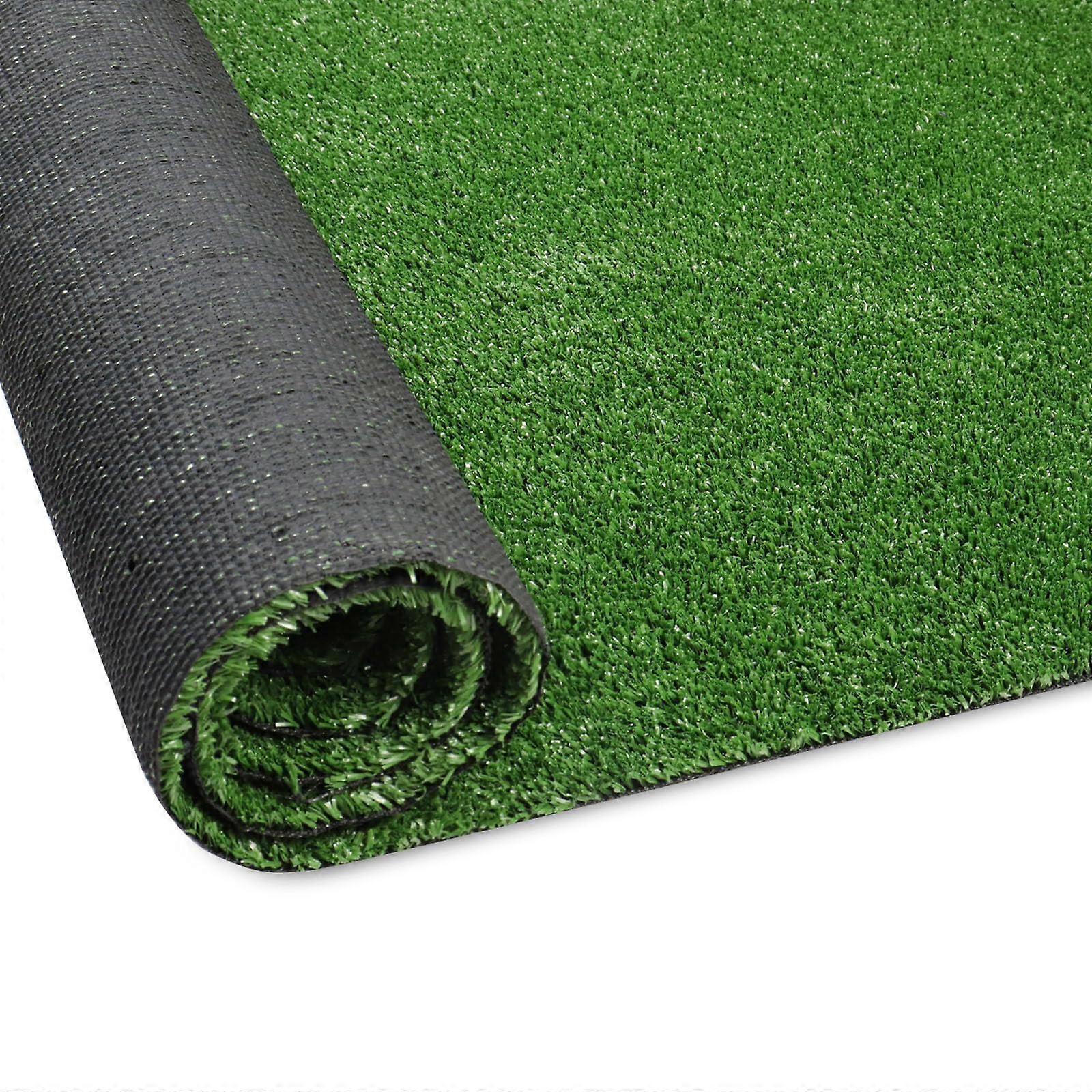 Artificial Grass Rug 4x6ft with Rubber Backing, Realistic Fake Grass Mat for Balcony Patio Garden