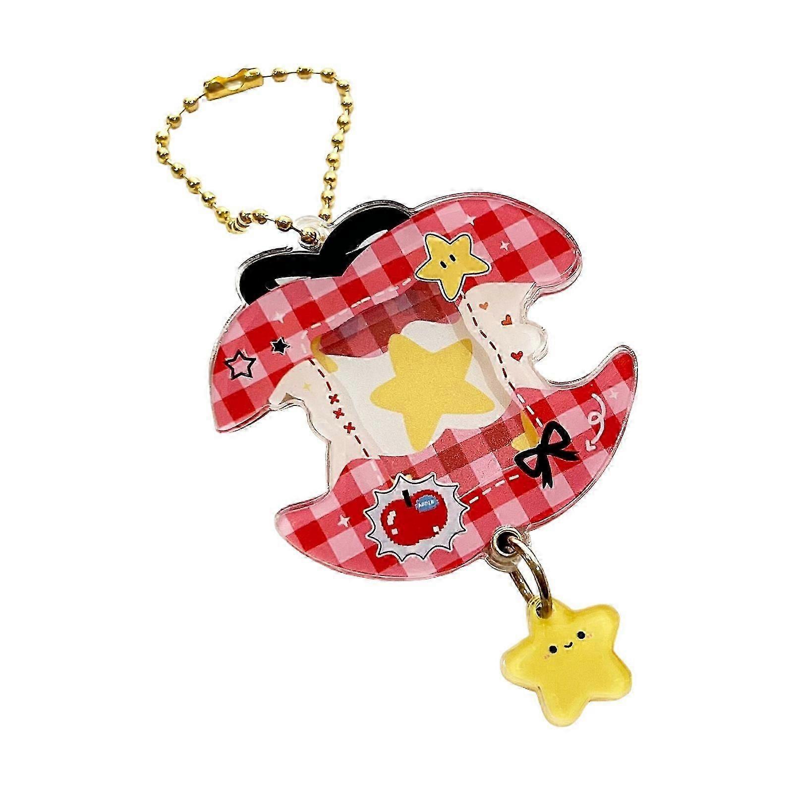 Lightweight Slider Photo Keychain Crafted From Premium Acrylic For Effortless Swapping And Card Carrying Multicolor