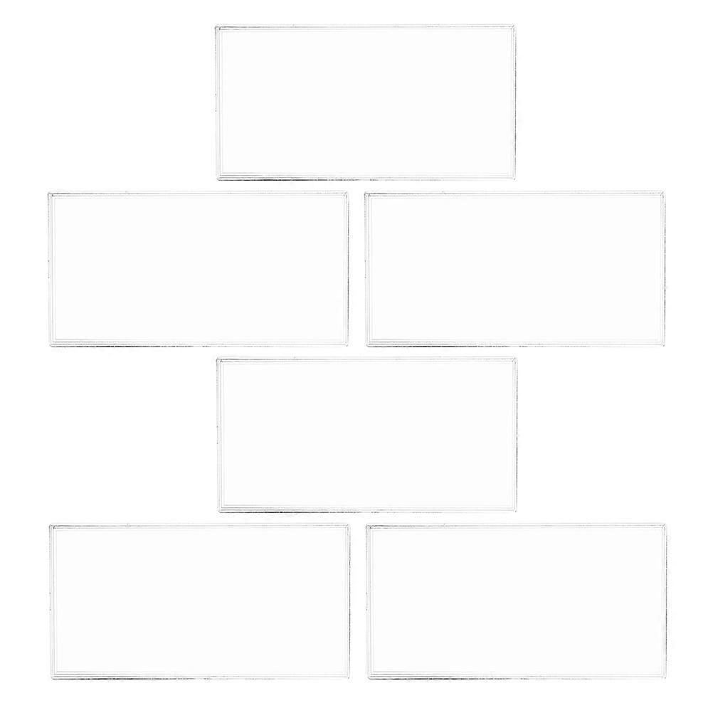 Paper Money Case Plastic Bill Holders for Storage 6Pcs Clear Banknote Box