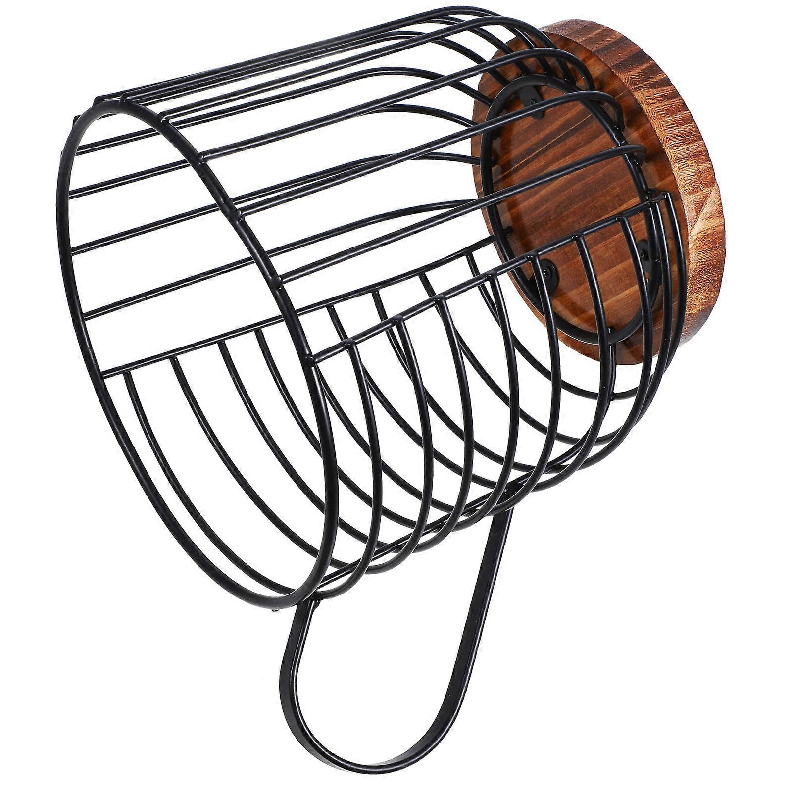 Coffee Storage Holder Iron Basket for Storage Use