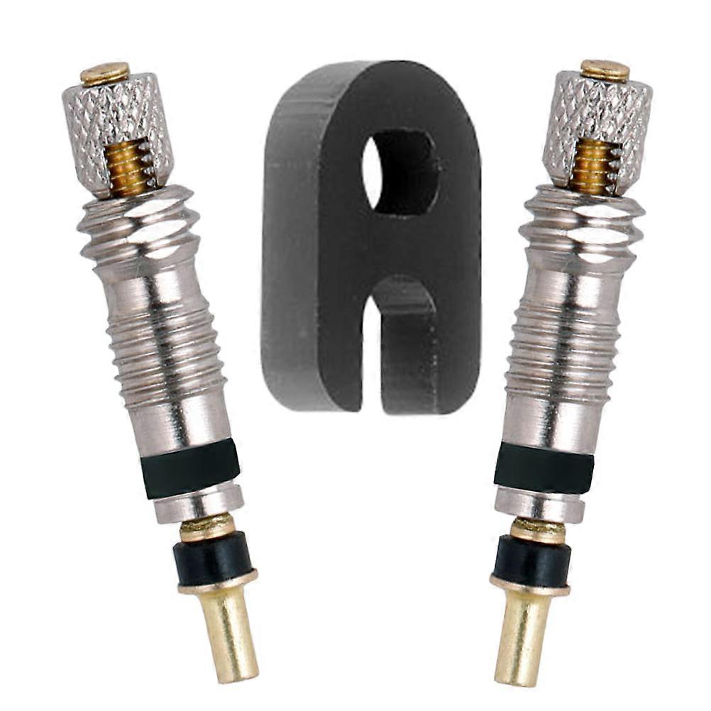 Presta Valve Core Replacement Kit for Tubeless Tires with Tool 2Pcs