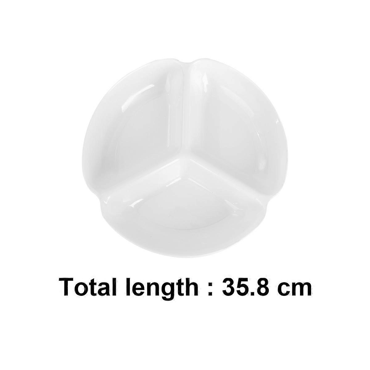 Painting Supplies 3Pcs Multi-Function Watercolor Palette For Students And Adults 2.8*16.5cm Round Three Compartments