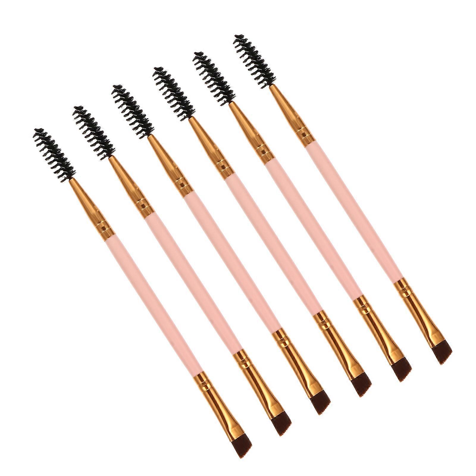 Spoolie Eyebrow Brushes for Makeup Use 18Pcs Pink Brush Set
