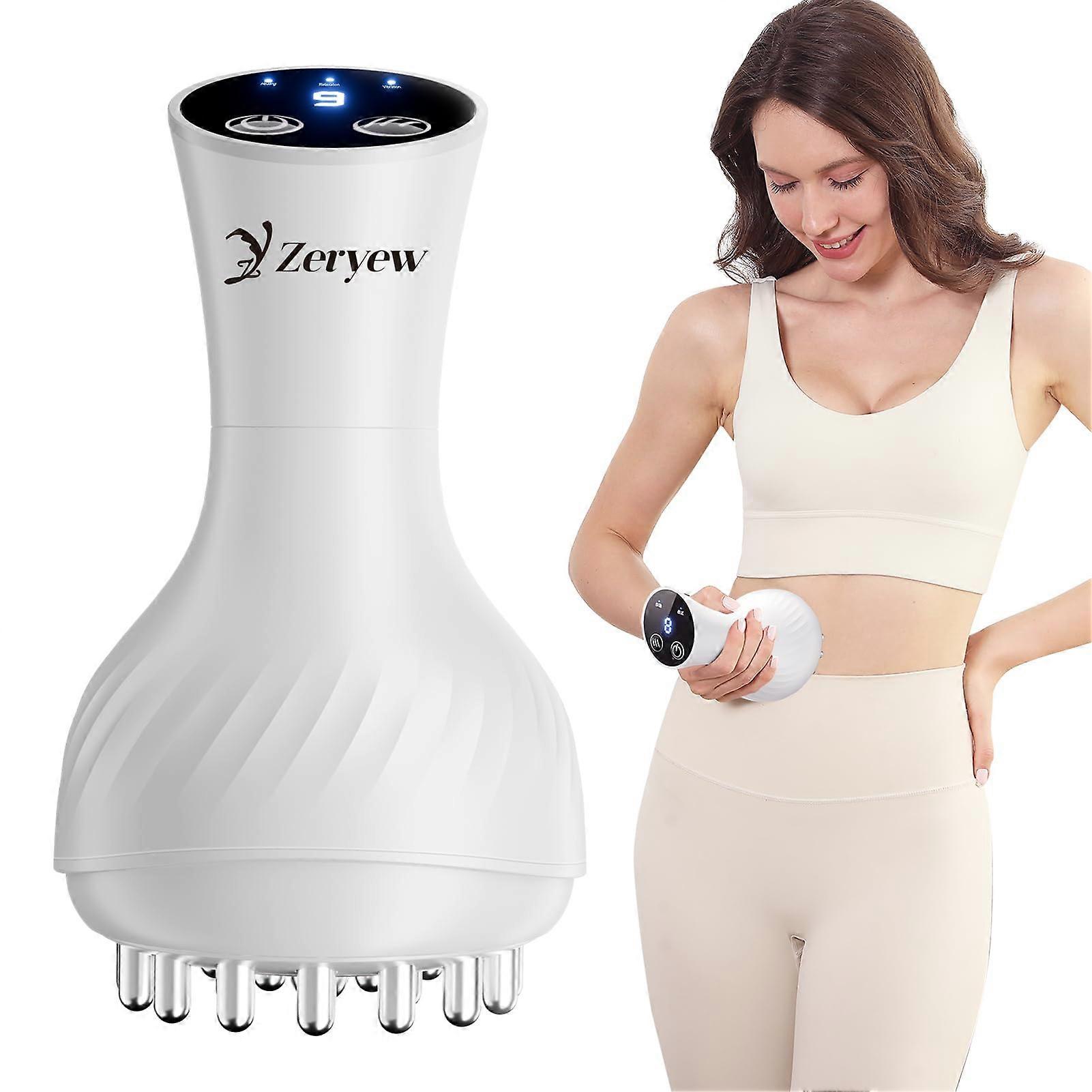 Lymphatic Drainage and Anti Cellulite Massager with Heat, Vibration, Red Light, 9 Speeds, Cordless