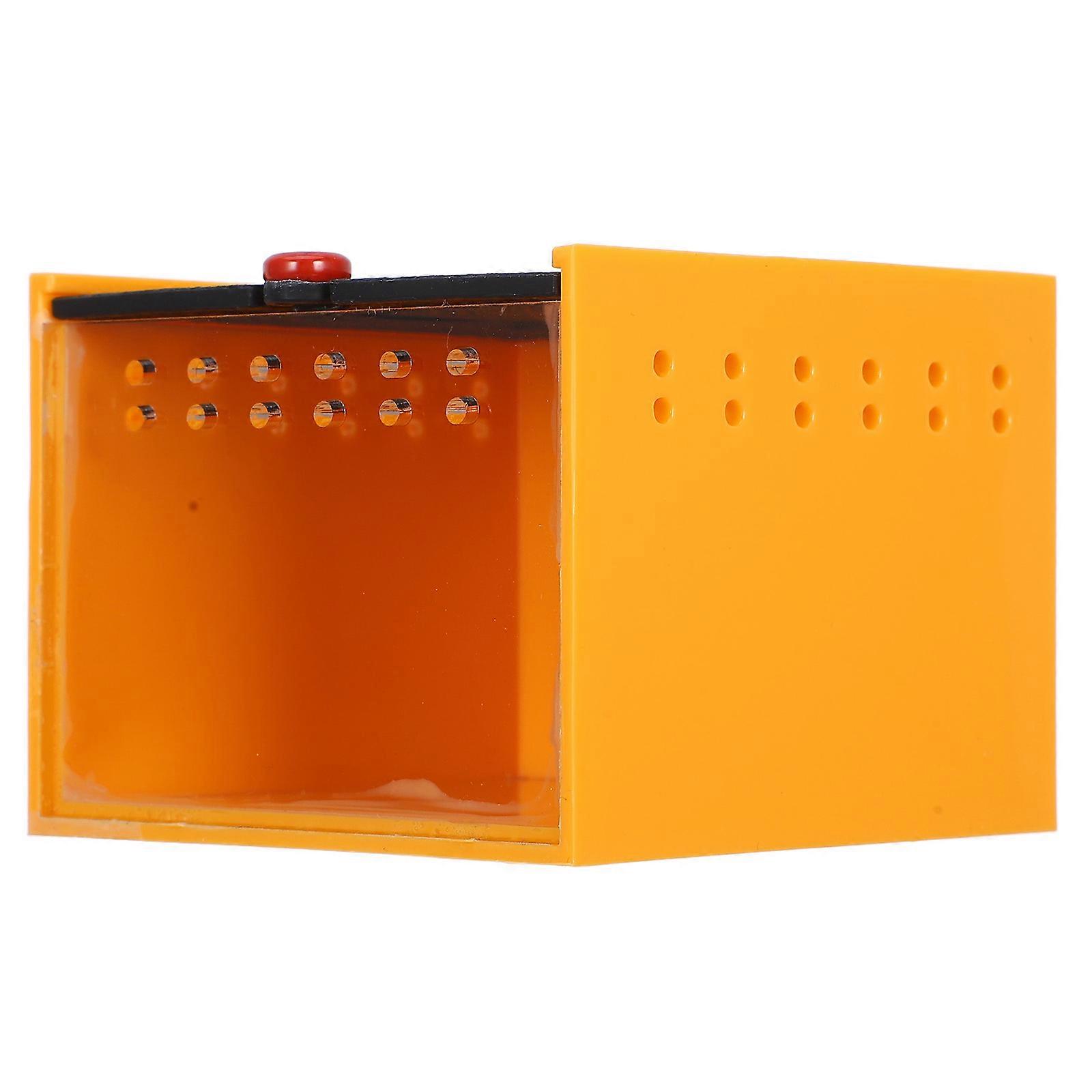 Acrylic Spider Box for Breeding Multi-Functional Orange Habitat