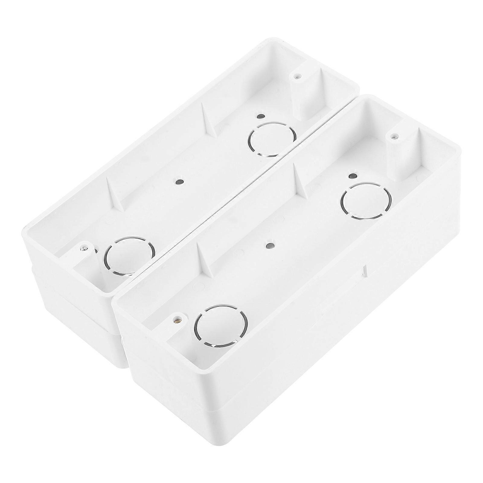 Junction Box Surface Mount Electrical Installation Box Aesthetic Design For Various Scenarios 4Pcs
