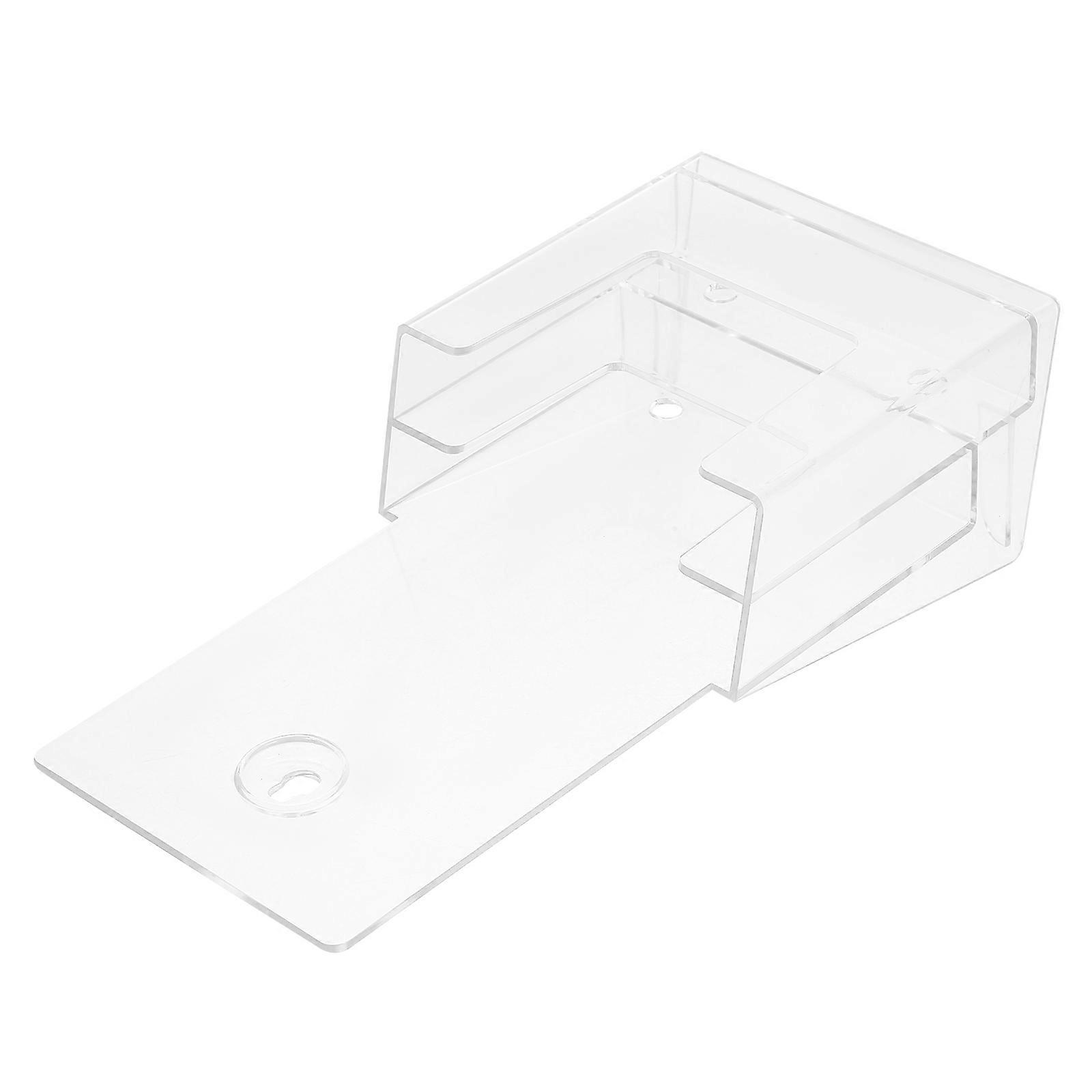 Clear Brochure Stand Acrylic for Wall Mount Storage 4Pcs