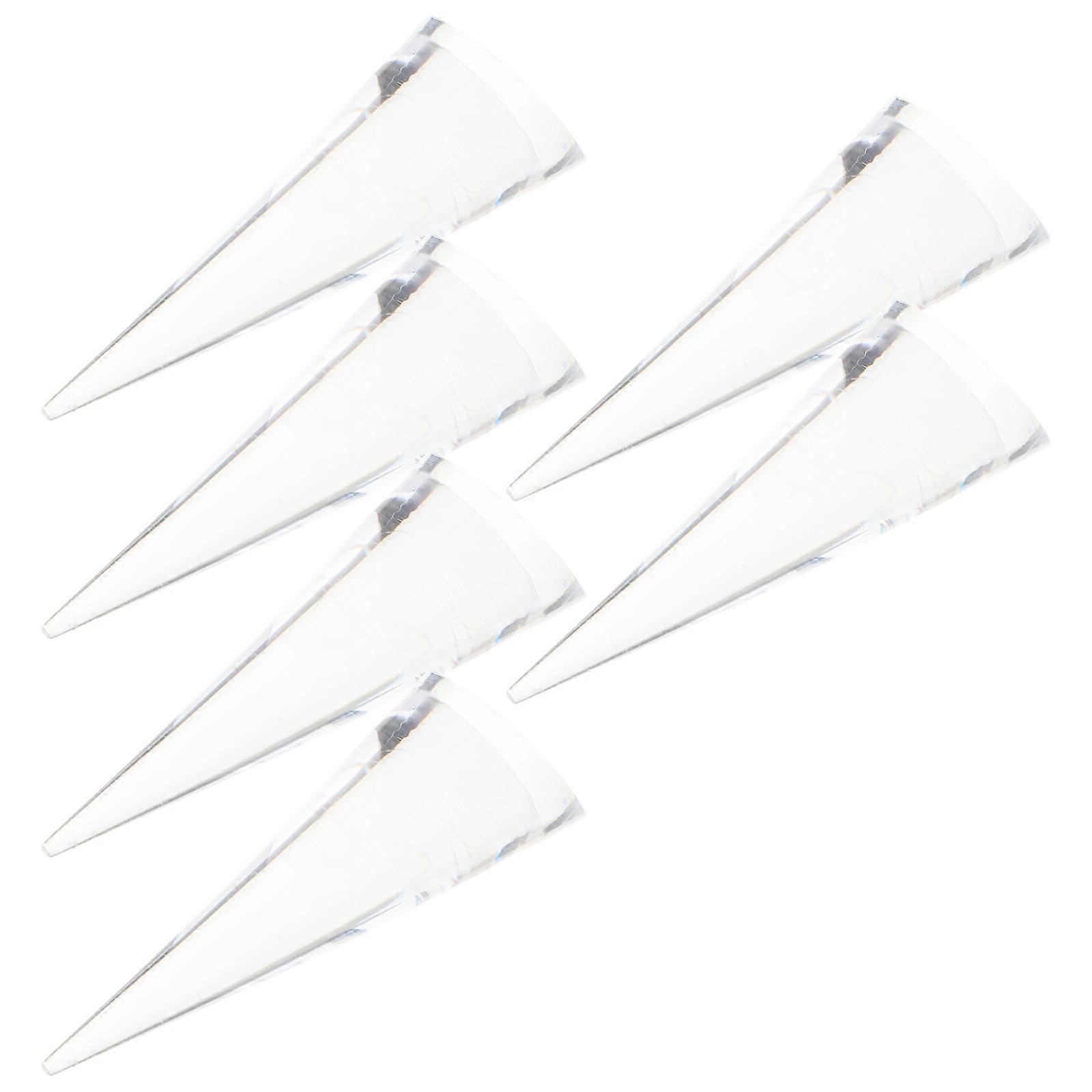 Transparent Ring Display Rack for Storage 48Pcs Cone Shape Finger Ring Holder