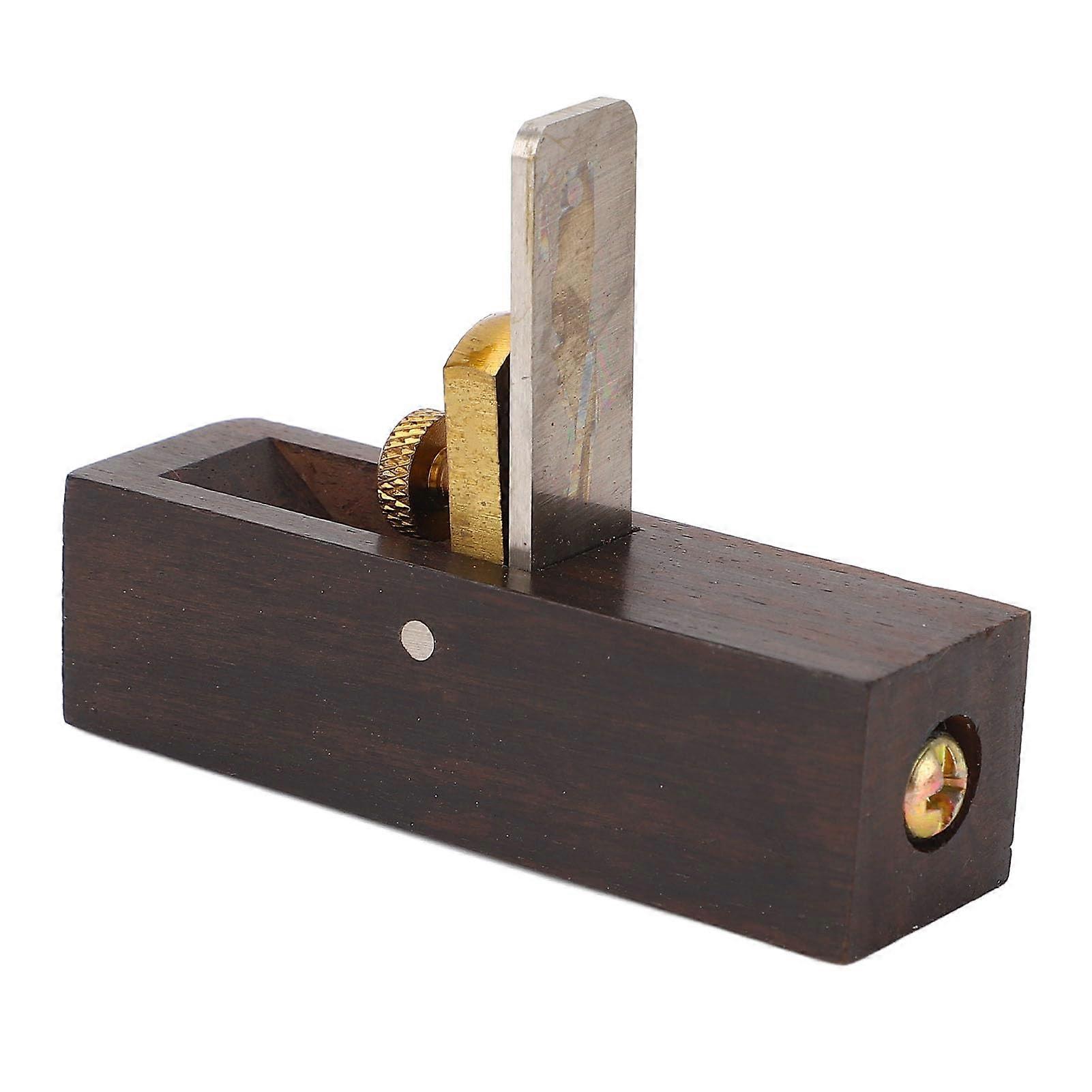 Mini Wooden Hand Plane with Speed Steel Blade and Secure Lock for Carpentry and Travel