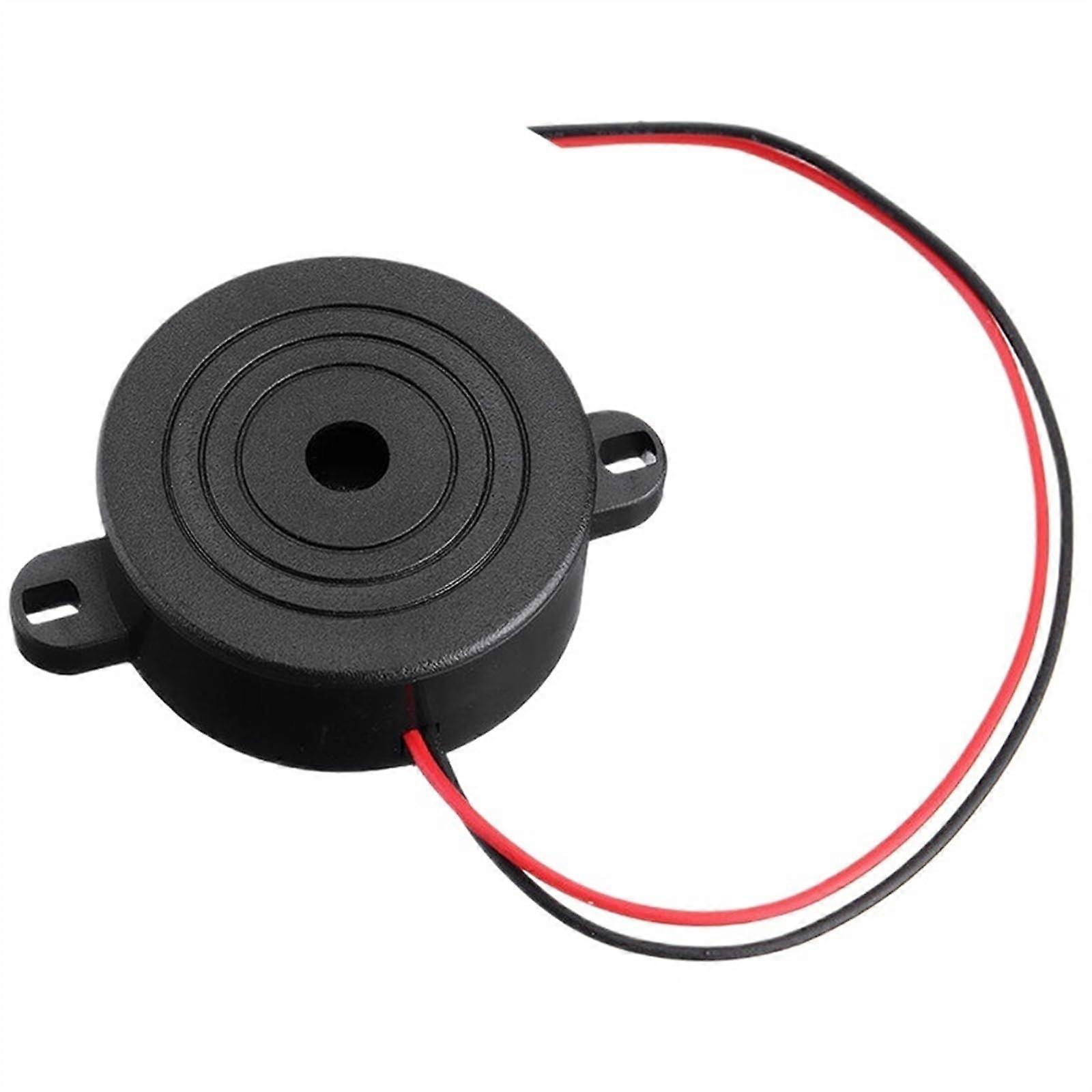 Warning Buzzer with Dual Sound Modes, DC Piezoelectric Buzzer for Vehicles and Home Alerts