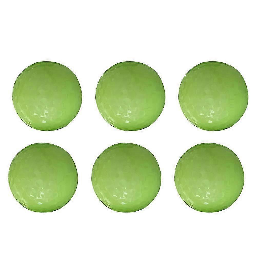 Light Green Fluorescent Balls Set for Golf Playing with 18Pcs