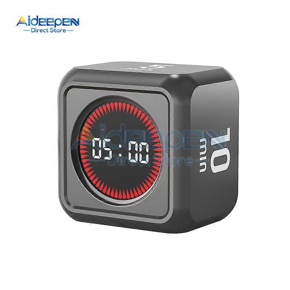 4-Group Gravity Sensor Timer with Flip-Activated Control Auto Standby and Type-C Charging for Study/Workout/Cooking Applications