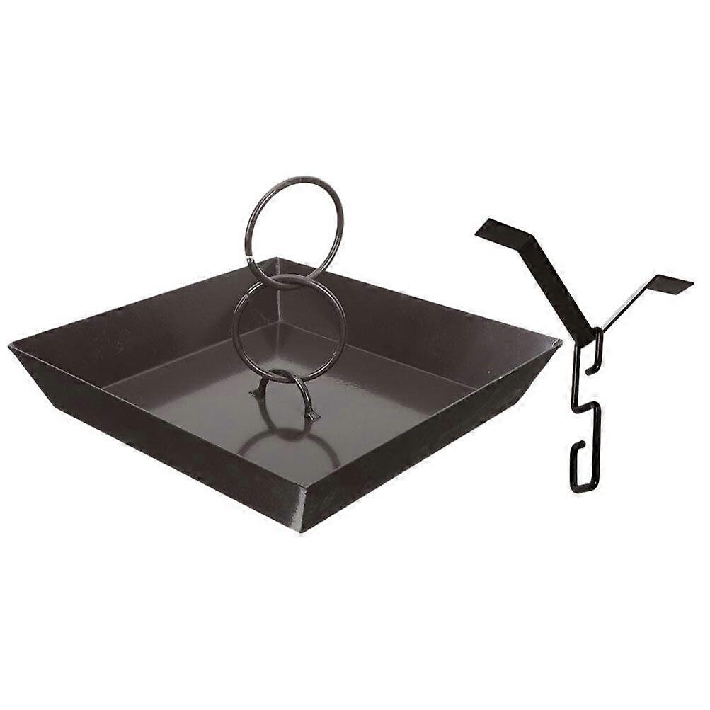 Black Iron Rain Chain for Gutter Downspout Replacement, Durable Outdoor Decorative Home Upgrade