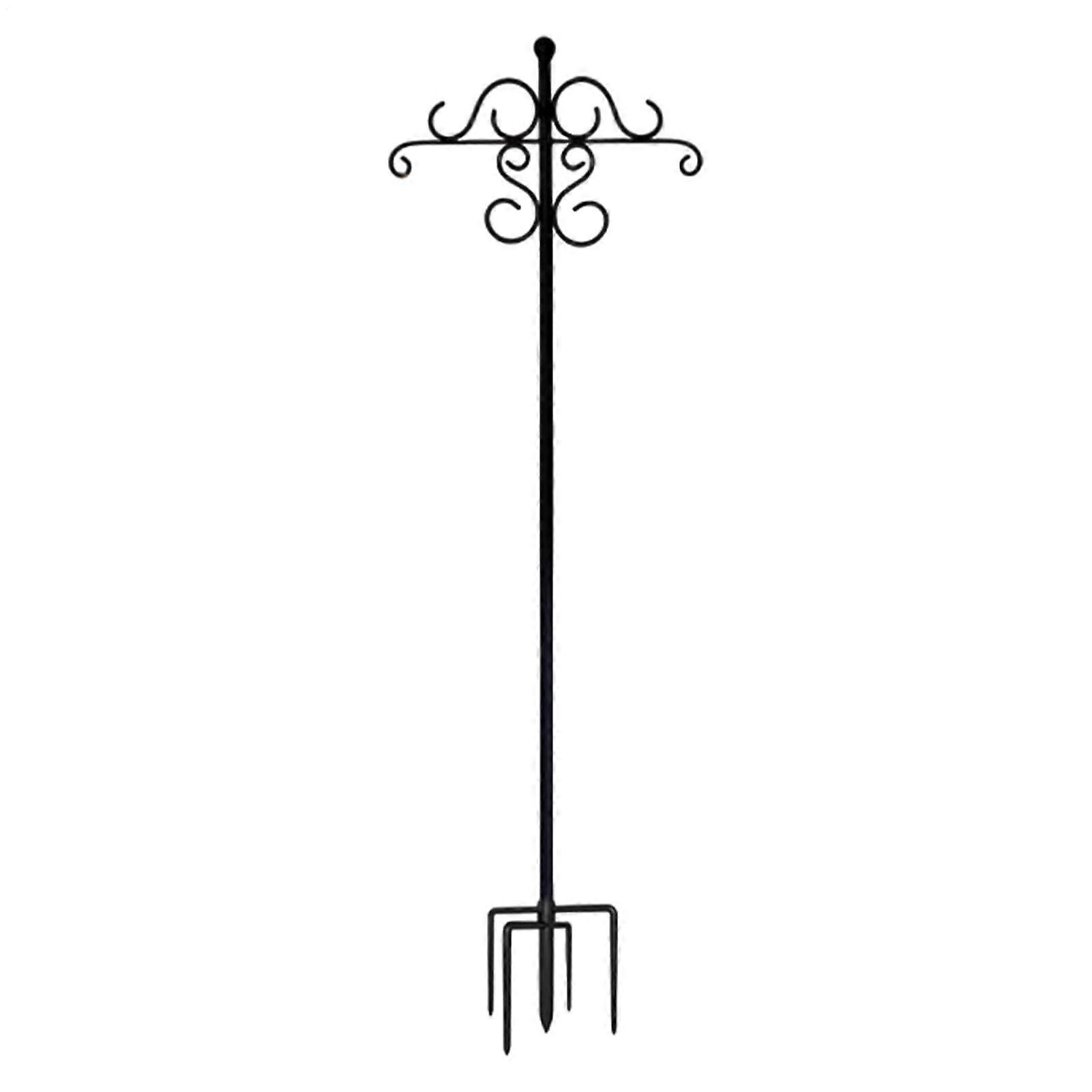 Adjustable RustProof Bird Feeder Stand with Double Hooks for Garden and Outdoor Use