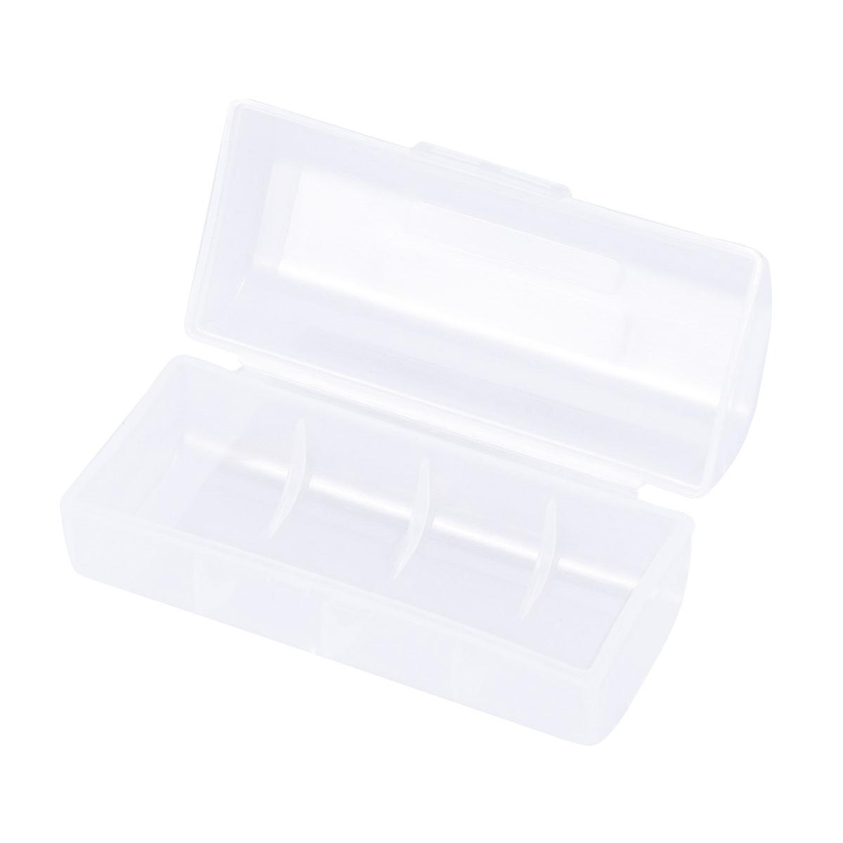 Battery Storage 26650 Battery Organizer for Storage 2Pcs Durable Transparent Case