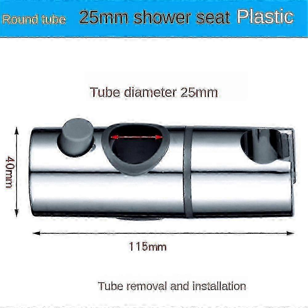26-27 Shower Bracket, Shower Holders Replacement Shower Riser Rail (size:19mm)