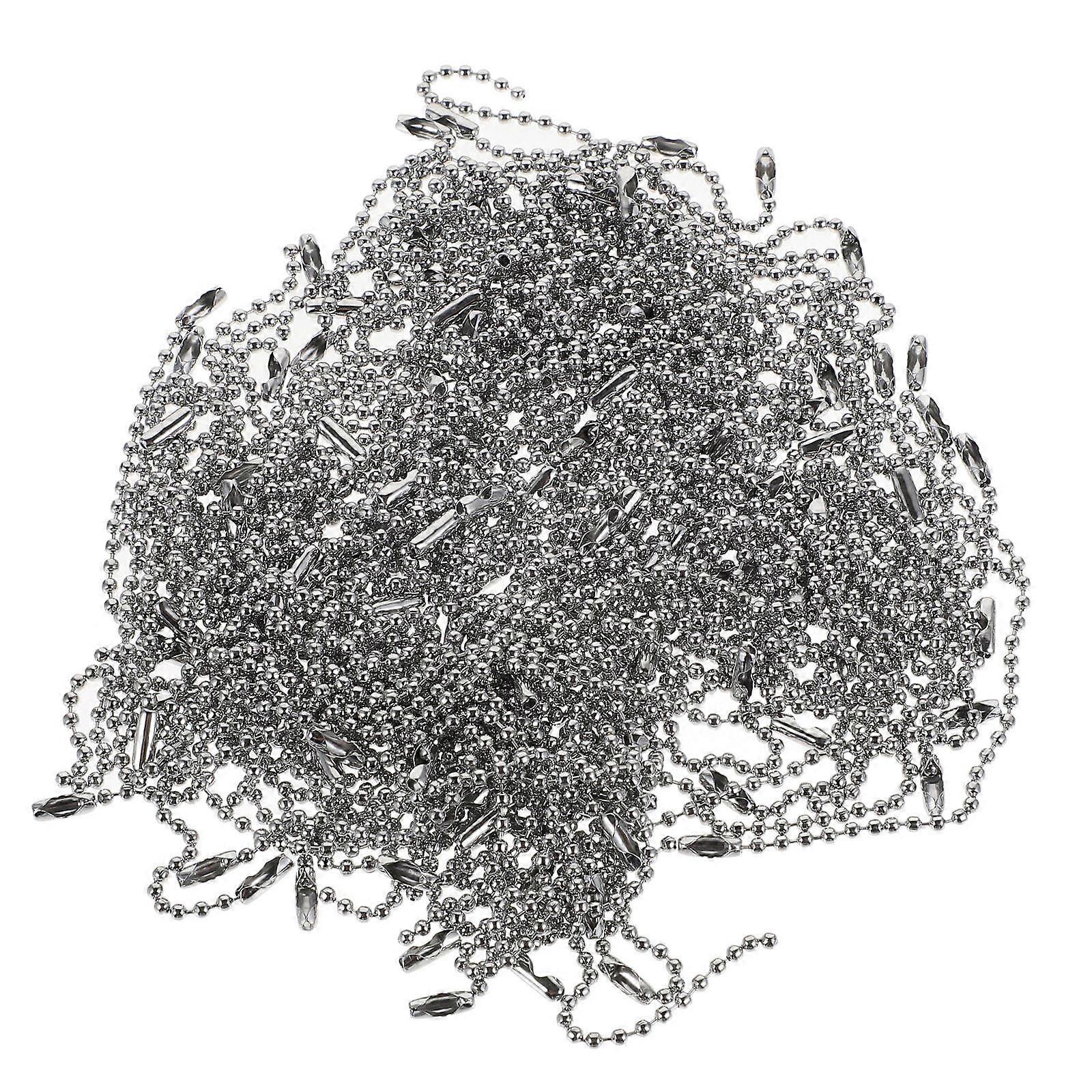 Premium Iron Chains Ball Bead Chain for Decor 100Pcs Set