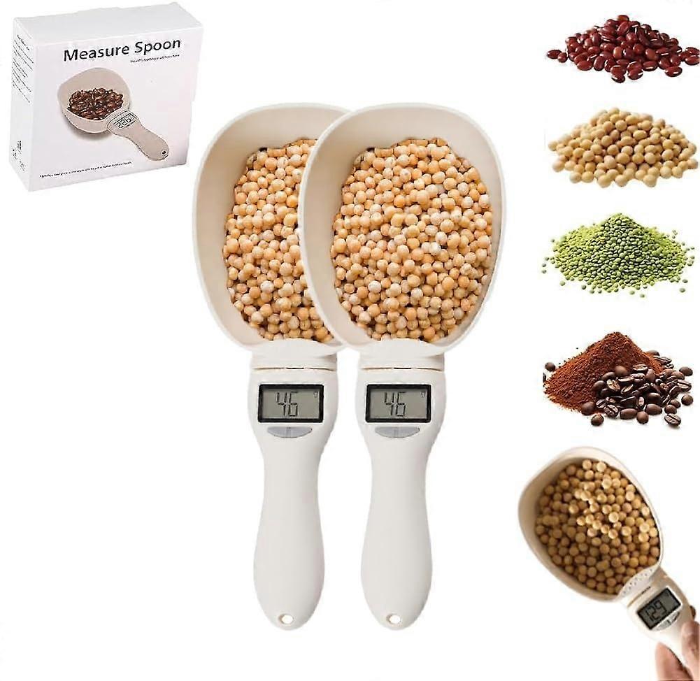 Digital Measuring Spoon with LCD Display, Accurate Scale for Baking and Cooking (2PCS)