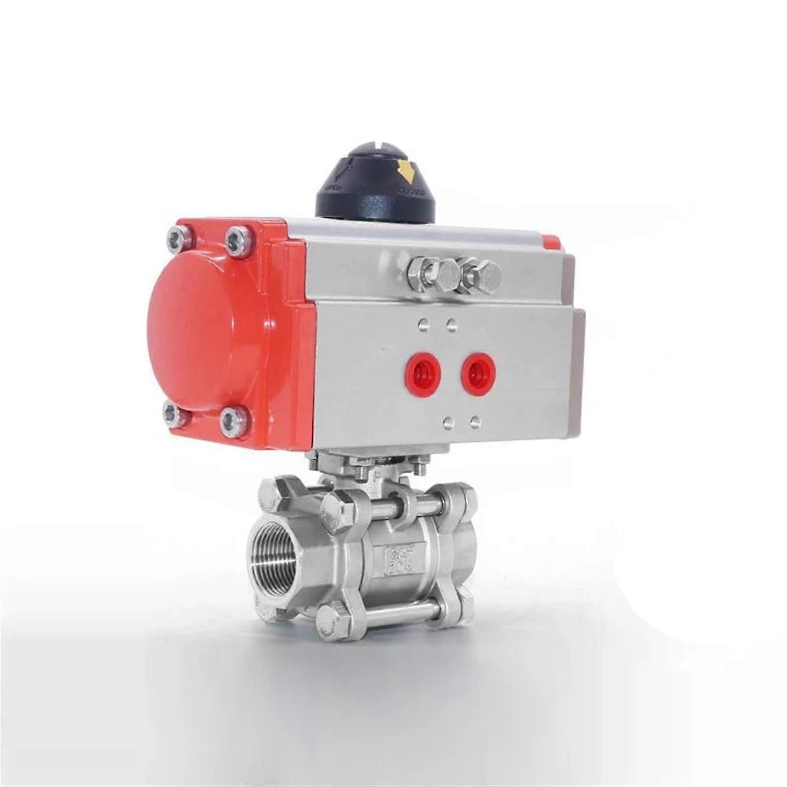 3/8 Inch 304 Stainless Steel Pneumatic Ball Valve  Platform Single Acting for Precise Flow Control