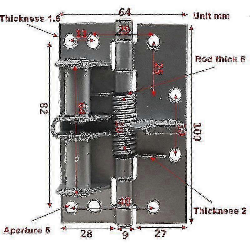 Heavy Duty Automatic Door Closer - Adjustable Spring Mechanism for Precision Edition 0120