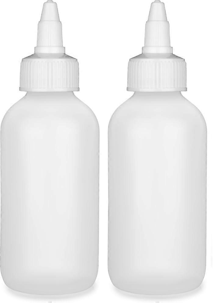 4 oz Twist  Applicator Bottles with Leakproof Cap, Refillable Plastic Squeeze Bottles Pack of 2