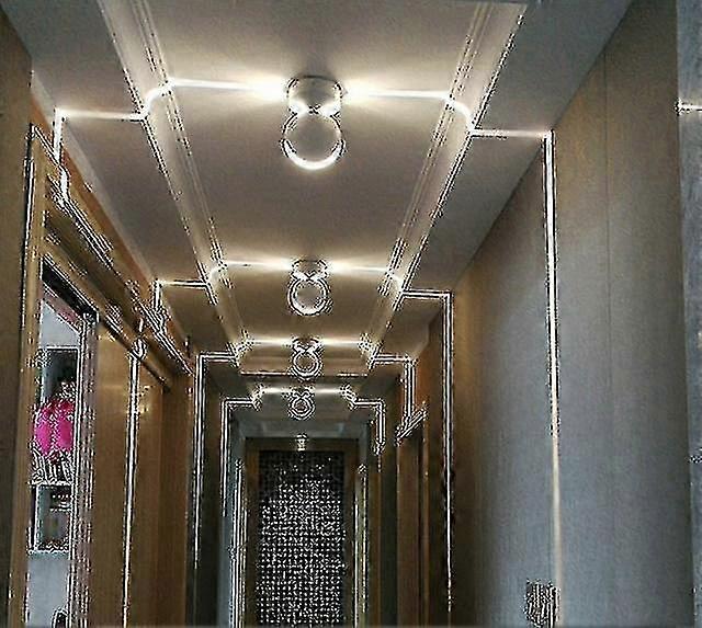 led window light colorful remote control corridor light 360 degree light wall light (warm)