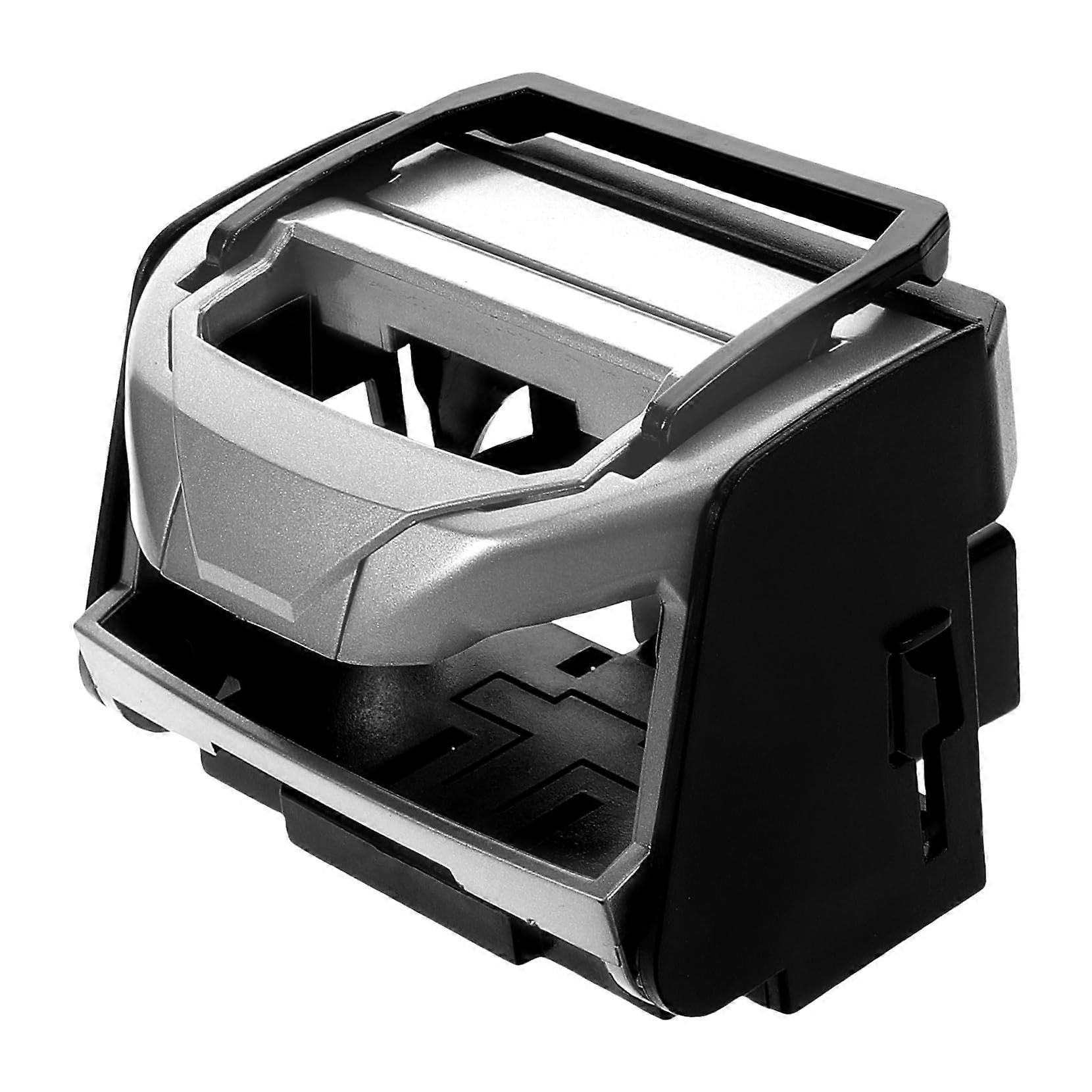 Universal Car Air Vent Cup Holder with Adjustable Phone Mount SpaceSaving Durable Organizer Silver