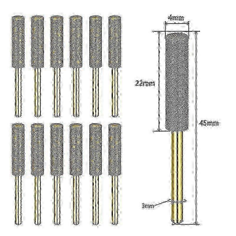 Dremel 12pcs Diamond Chainsaw Sharpener Grinder Bits for Professional Precision Chain Sharpening